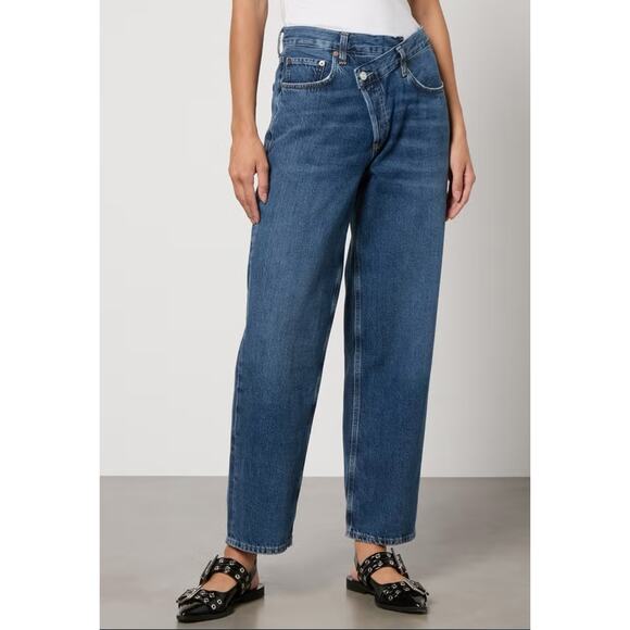 AGOLDE Jeans Criss Cross Denim Straight-Leg Blue size 31